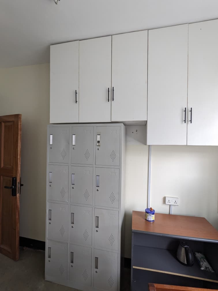 Aluminium cabinetry and storage installation